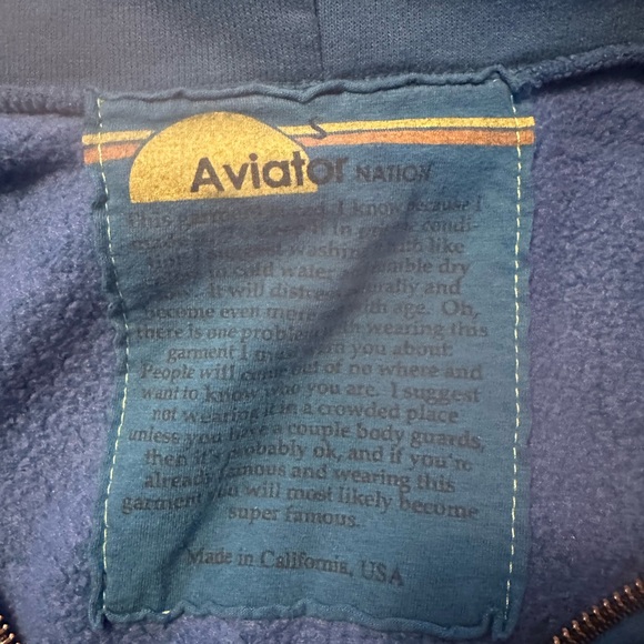 Aviator Nation full zip - Picture 3 of 3